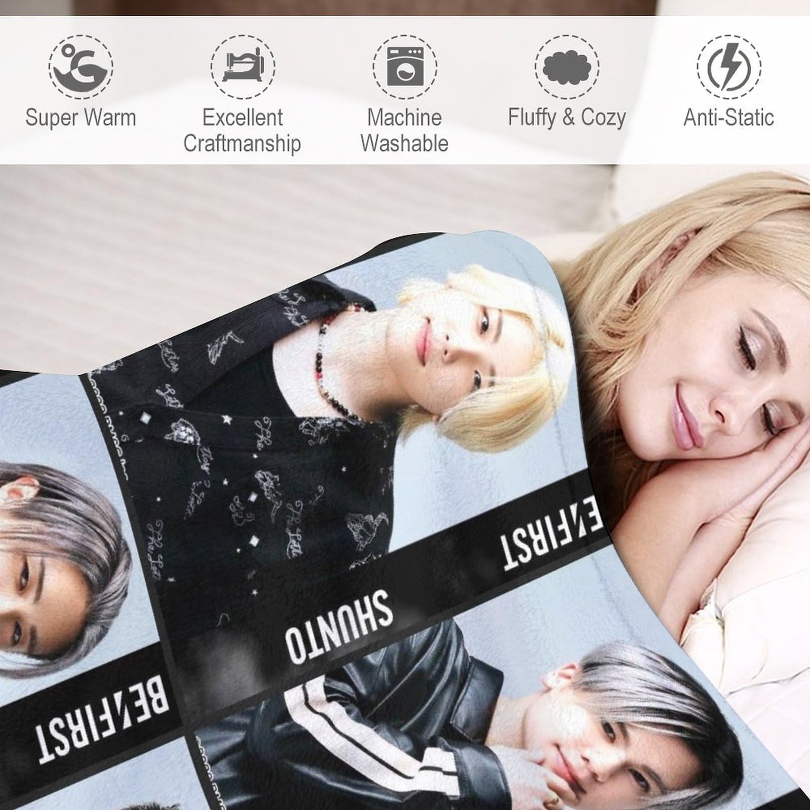 ビーファースト　クッション　ブランケット Amazon｜BE：FIRST ビーファースト 毛布 ブランケット 暖かい